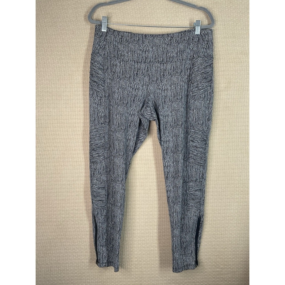 NWOT Athleta Women's XL Delancey Skyline Textured Tight Black & White 736626